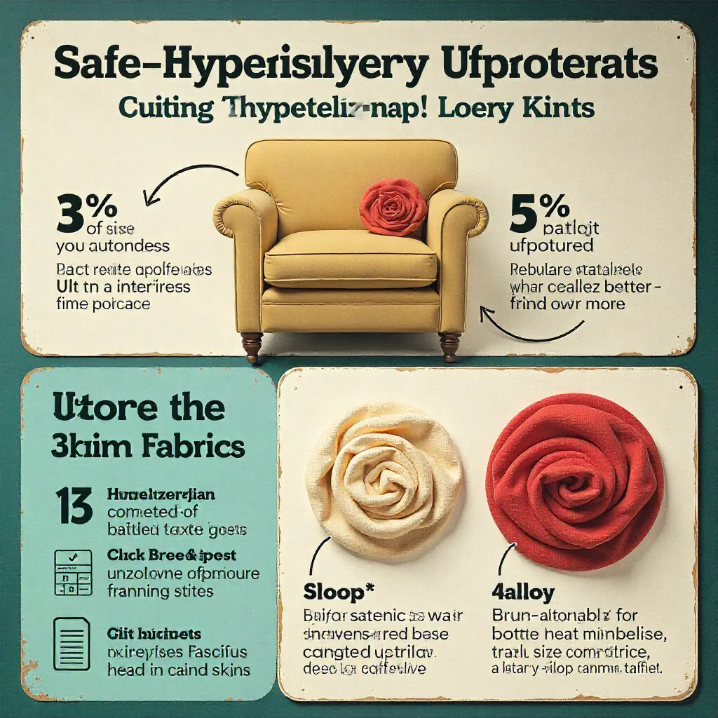 Safe upholstery materials infographic